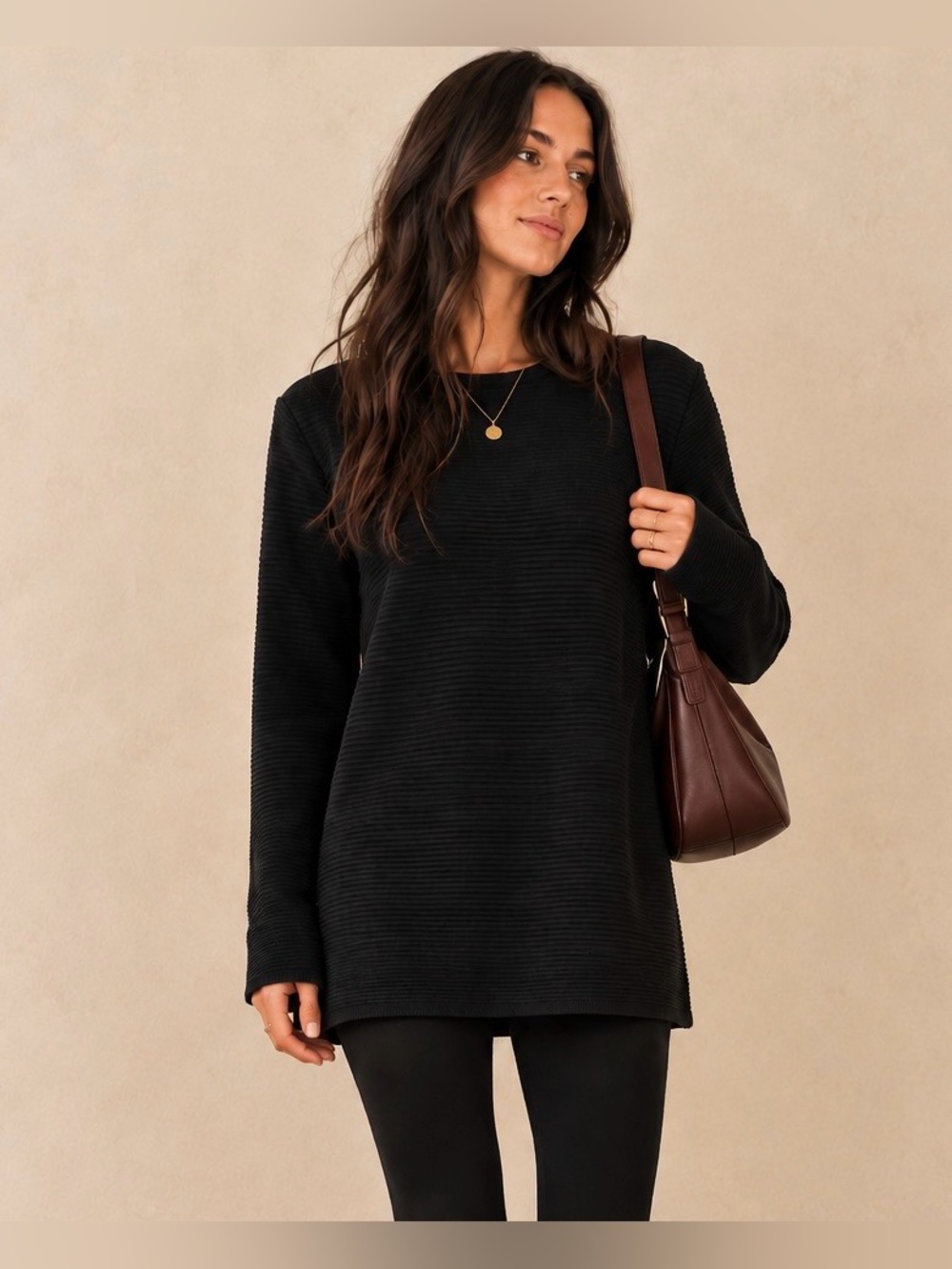 Aritzia Wilfred Campanule Silk Cashmere Knit Tunic - Size Medium